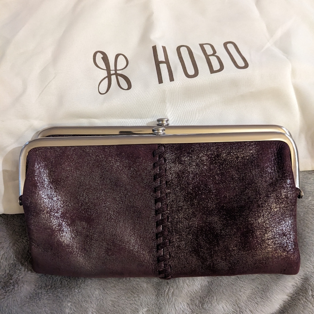 Hobo Lauren wallet plum graphite